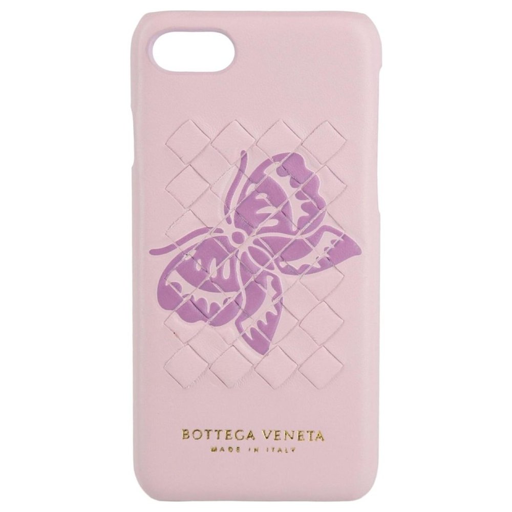 NIB $400 AUTHENTIC BOTTEGA VENETA PINK INTRECCIATO BUTTERFLY  IPHONE 7 CASE